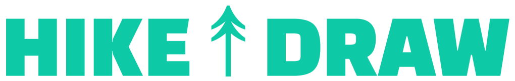Hike and Draw Logo-Green